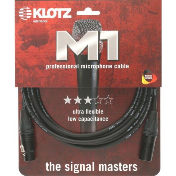 KLOTZ M1FM1N0300 XLR>XLR Mikrokabel 3m Neutrik-Stecker-1
