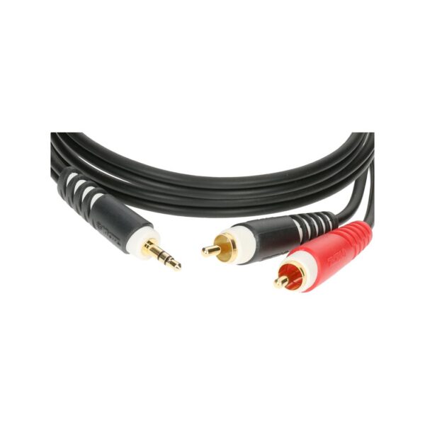 KLOTZ AY7-0300 Y-Kabel 3m St.MiniKlinke>2xRCA-3