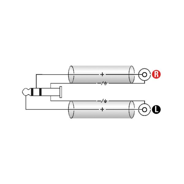 KLOTZ AY7-0300 Y-Kabel 3m St.MiniKlinke>2xRCA-4