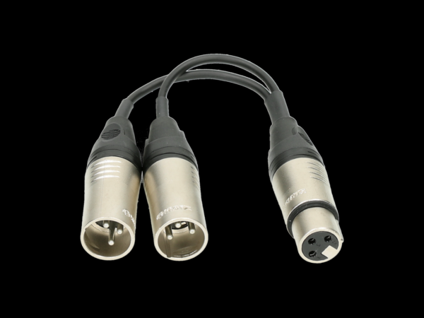 KLOTZ XLR-YSPLIT Y-Adapter XLRf>2xXLRm Neutrik-2