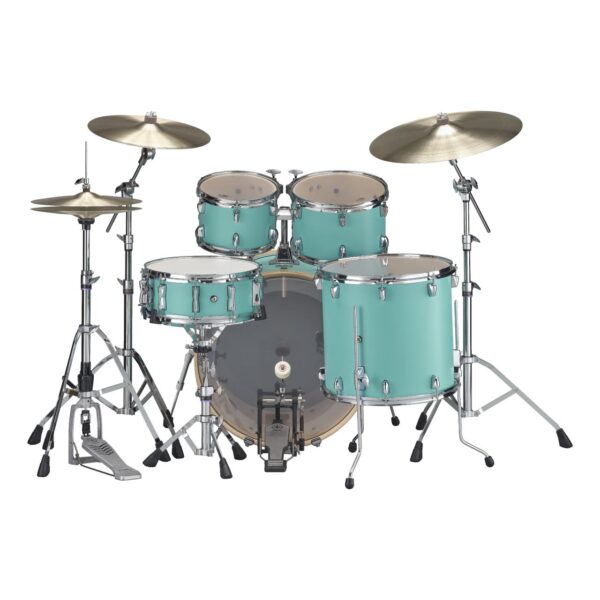 YAMAHA Stage Custom Birch 20/10/12/14/14 mit Hardware Matt Surf Green-2