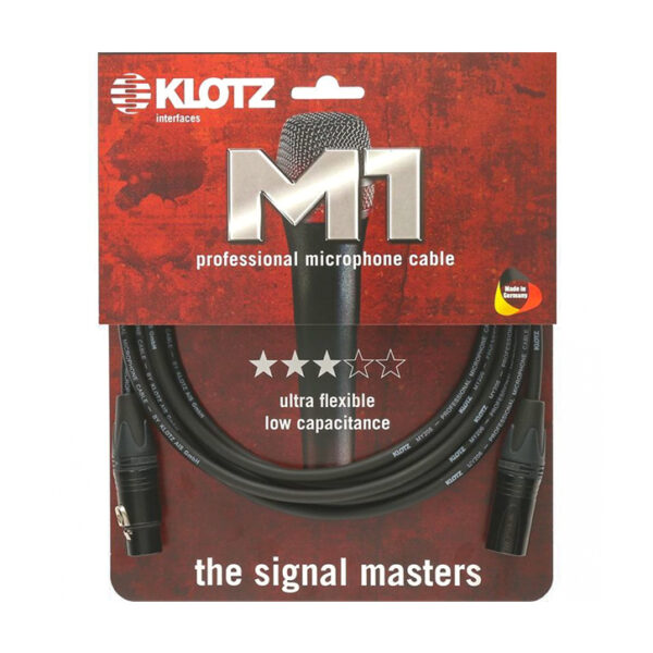 KLOTZ M1FM1N0100 XLR>XLR Mikrokabel 1m Neutrik-Stecker
