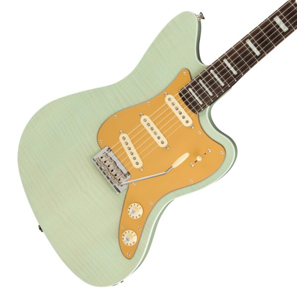 FENDER Parallel Universe Vol. II Strat Jazz Deluxe RW Transparent Faded Seafoam Green SHOWROOM ABVERKAUF-3