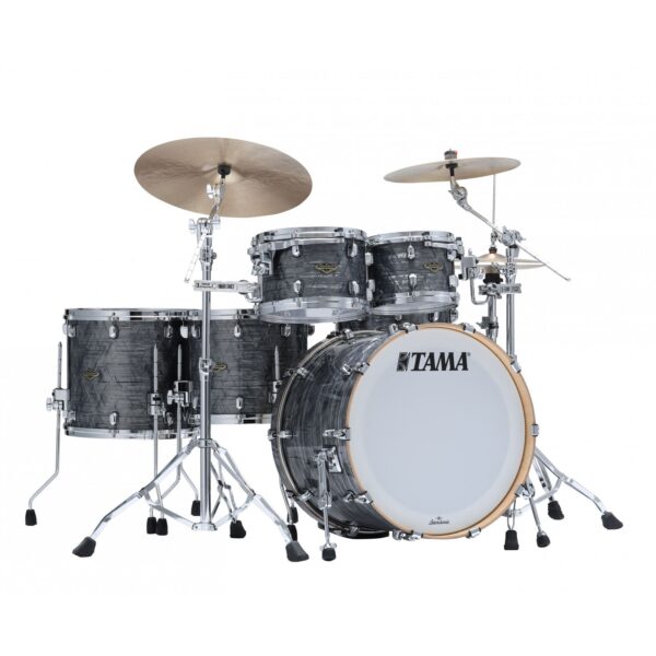 TAMA Starclassic Walnut/Birch Duracover Wrap Shell Kit 5 teilig - Charcoal Onyx/Chrom HW-1