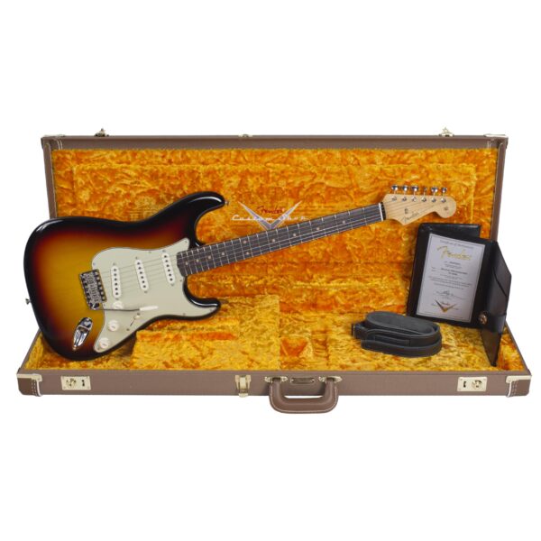 FENDER Vintage Custom 1959 Stratocaster NOS Chocolate 3 Color Sunburst-7