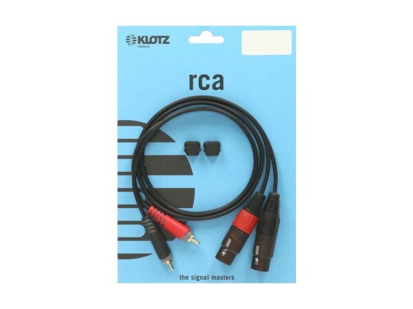 KLOTZ AT-CF0600 Twincable 6m XLRf-RCA-1