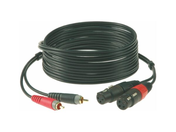 KLOTZ AT-CF0600 Twincable 6m XLRf-RCA-2