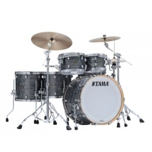 TAMA Starclassic Walnut/Birch Duracover Wrap Shell Kit 5 teilig - Charcoal Onyx/Chrom HW