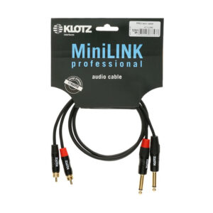 KLOTZ KT-CJ300 Klinke>RCA 3m Twinkabel