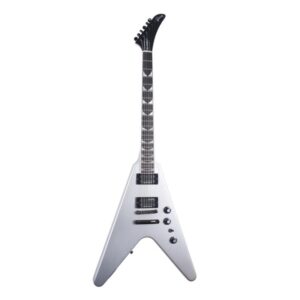 GIBSON Dave Mustaine Flying V EXP Silver Metallic