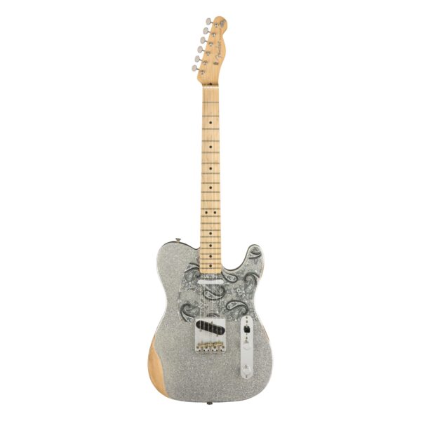 FENDER Brad Paisley Road Worn Telecaster Silver Sparkle-1